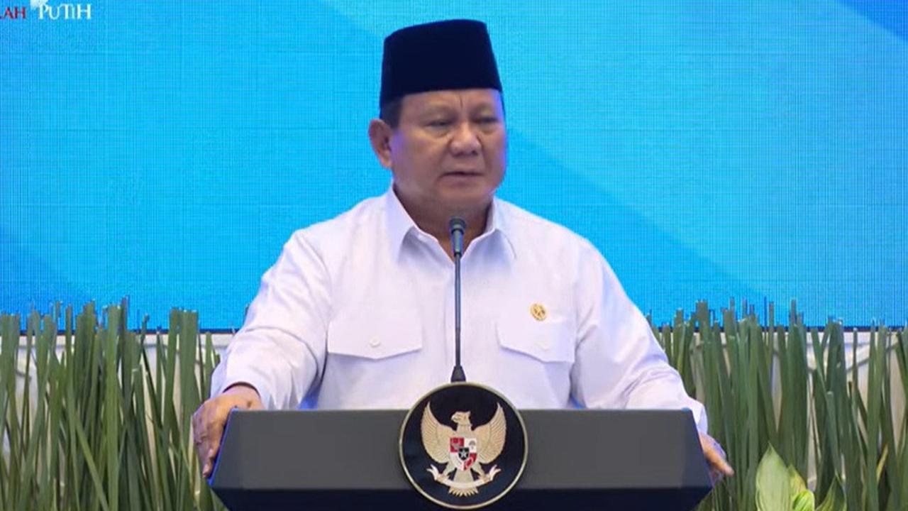 Prabowo di acara peluncuran tunjangan guru ASN