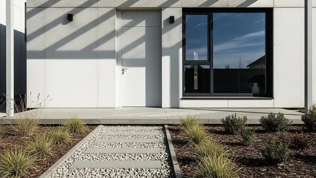 Desain Tampak Depan Rumah Mungil dengan Canopy Baja Ringan
