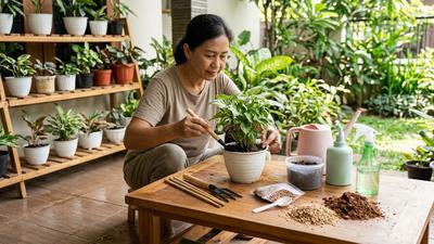 Cara Membuat Media Tanam untuk Tanaman Hias di Pot Kecil agar Tumbuh Optimal