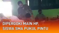 Tindakan tidak terpuji oleh seorang siswa viral di media sosial. Berawal dari guru yang memergokinya bermain HP saat jam ujian berlangsung. Tak terima diingatkan oleh guru, siswa itu keluar kelas dan memukul pintu.
