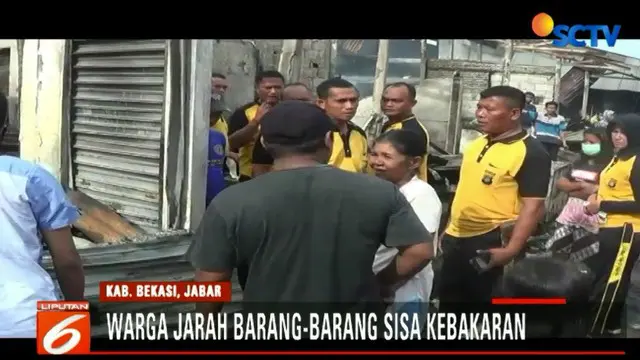 Kebakaran yang melanda Pasar Rawa Kalong Bekasi membuat para pedagang menderita kerugian hingga lebih dari Rp 500 juta.