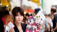 Gara-gara kondom bergambar anime, ratusan pria Jepang antre untuk mendapatkannya. (twitter.com/kaztsu)
