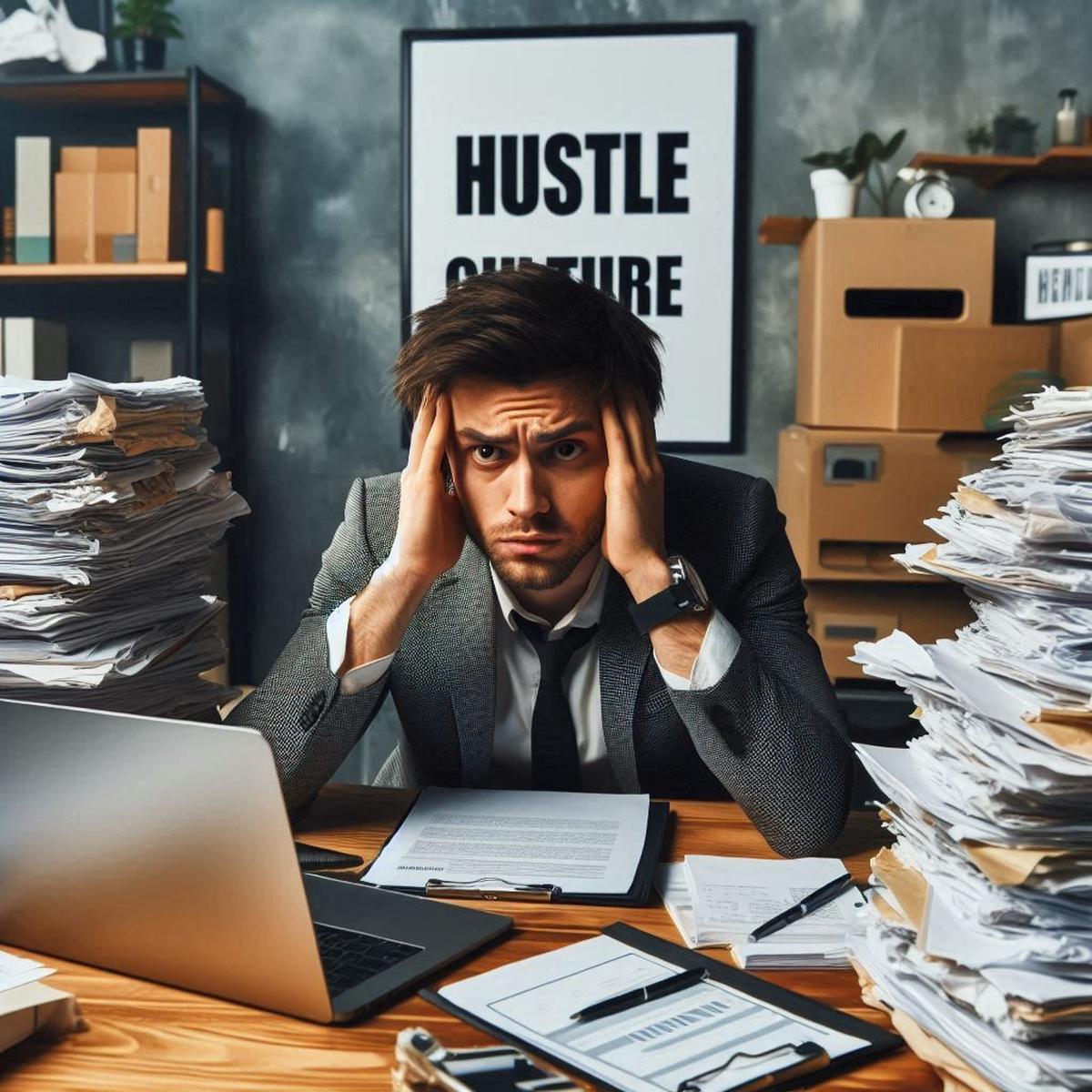 Ilustrasi Hustle Culture