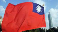 Ilustarsi bendera Taiwan (AFP/Mandy Cheng)