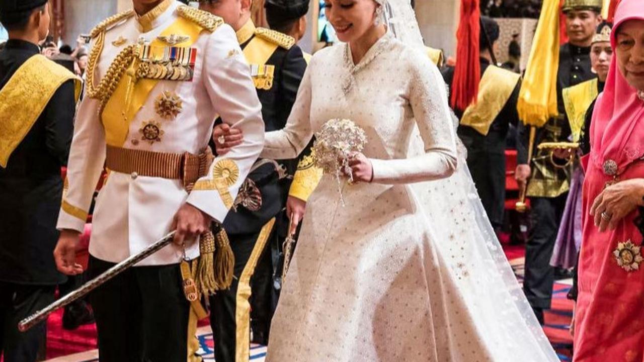 Momen royal wedding kerajaan Brunei itu berlangsung megah dan bertabur kemewahan.<br>( Foto Iqbal Selamat / AFP )