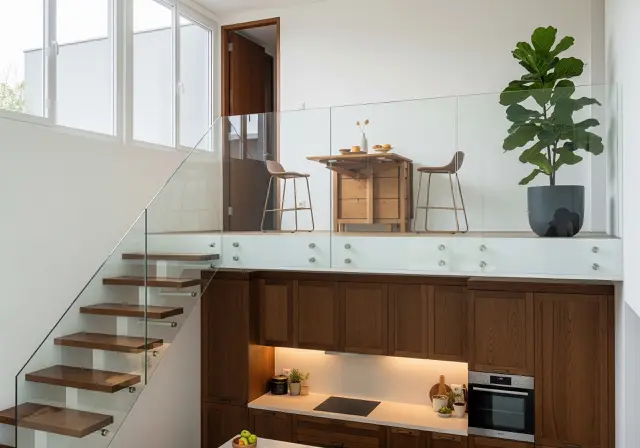 Mezzanine di Atas Dapur/ Inspirasi Interior Rumah Mezzanine Terbuka dan Lega (Sumber: gemini.com)