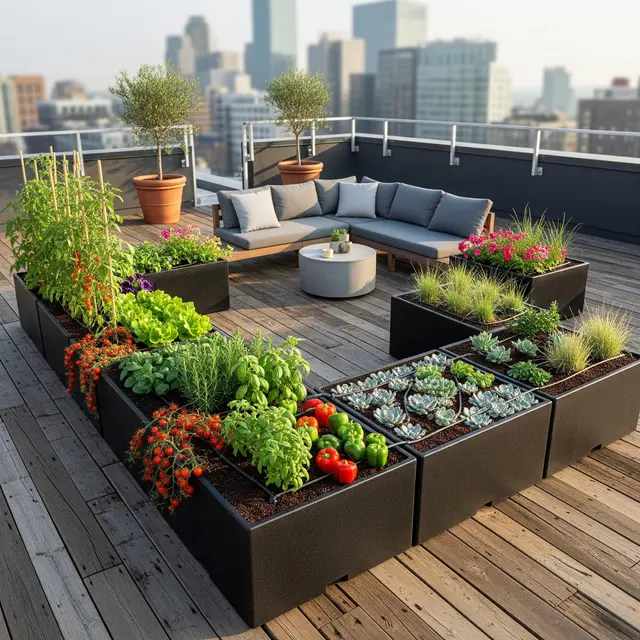 Ide Atap Dak untuk Urban Farming Sayur di Rumah Kecil