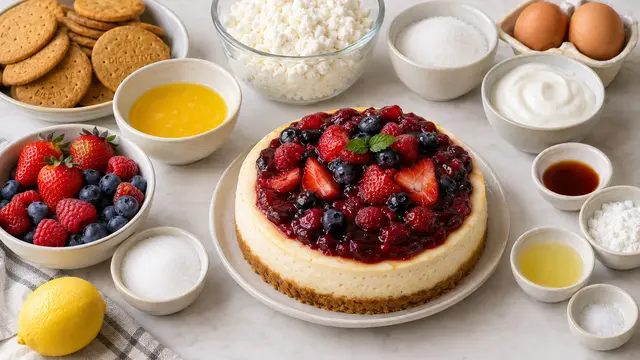 Resep Cottage Cheese Berry Cheesecake