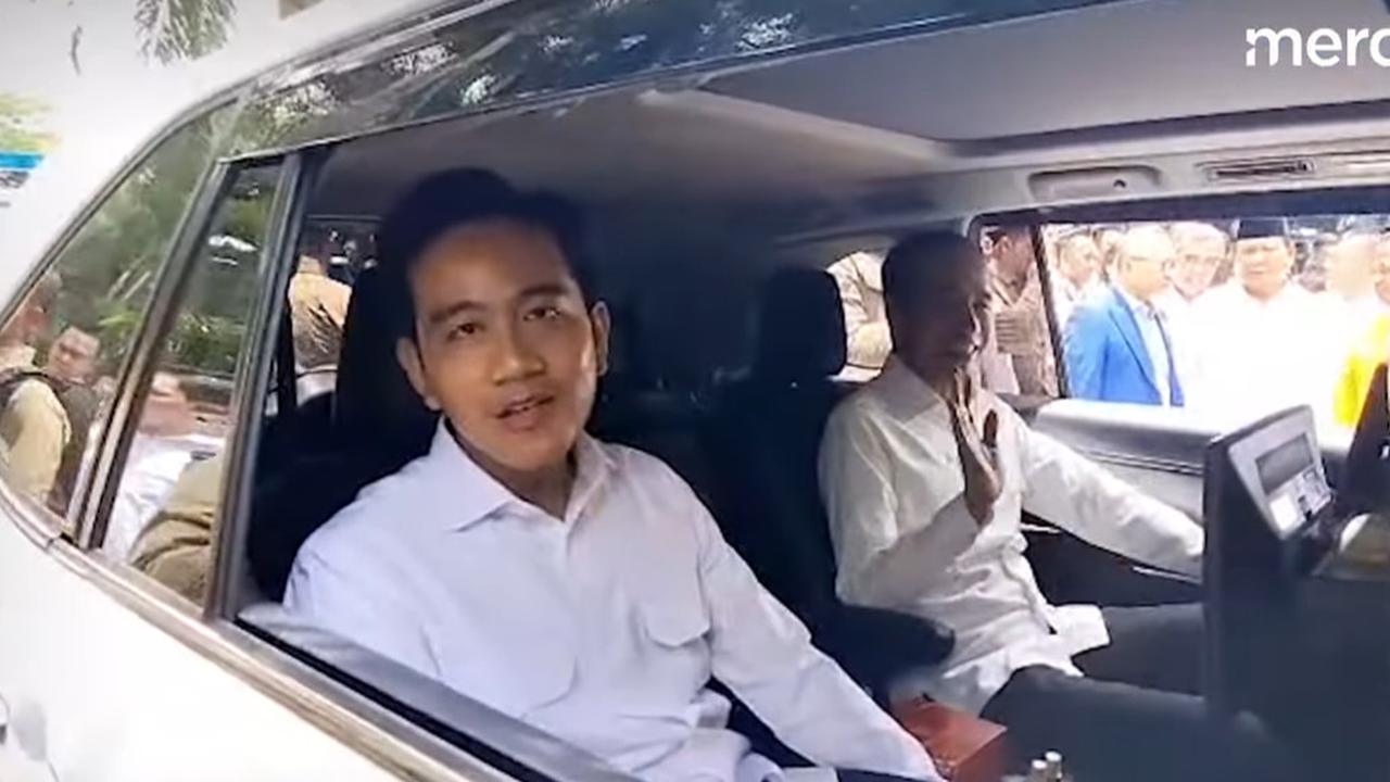Alasan Jokowi Nebeng Gibran Pulang dari Acara HUT Gerindra: Mobil Saya Gembos