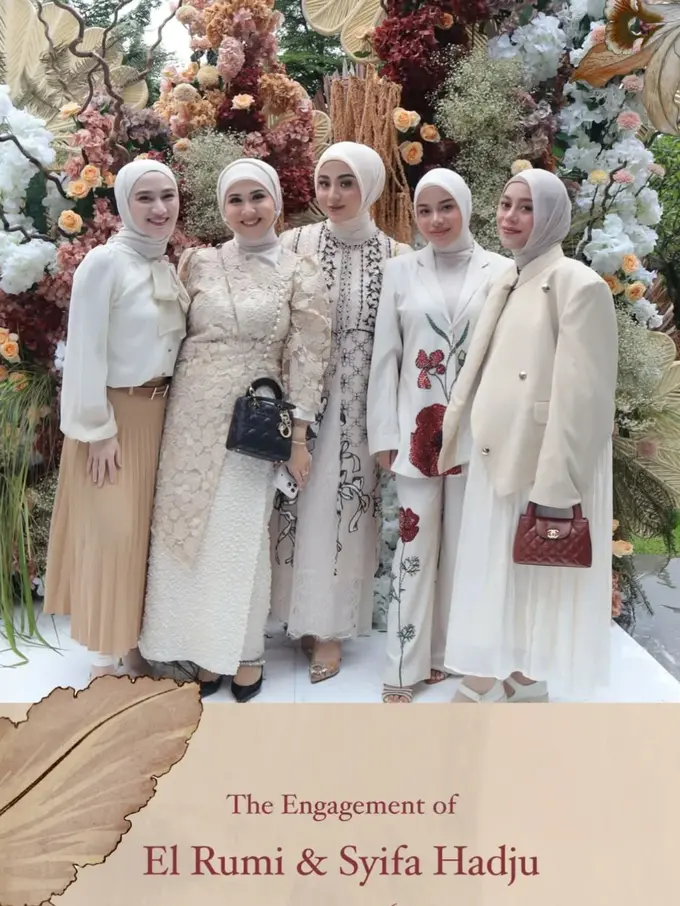 Gaya Geng Mamayu di Lamaran El Rumi & Syifa Hadju, Aurel Hermansyah hingga Lesti Kejora Kompak Serba Putih yang Anggun