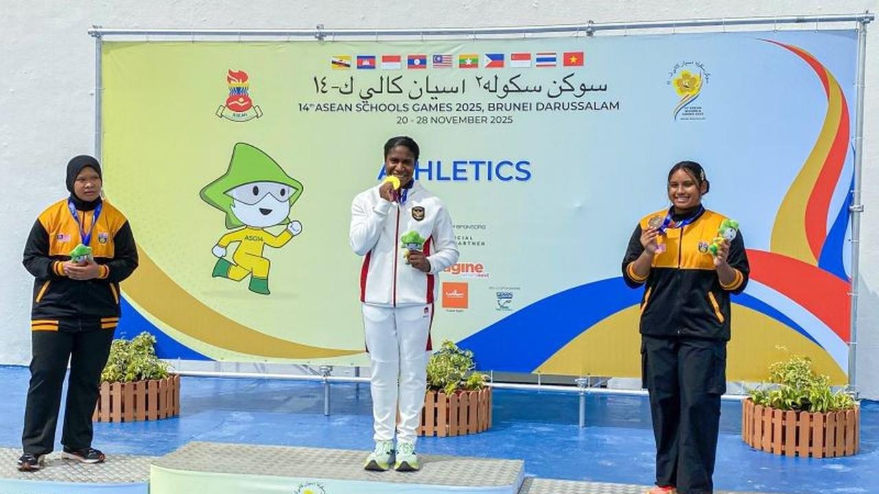 Lina Hisage Pecahkan Rekornas Tolak Peluru U-18 di ASEAN School Games, Raih Emas untuk Indonesia