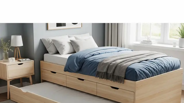 Tempat Tidur Multifungsi dengan Laci Penyimpanan (Gemini AI)