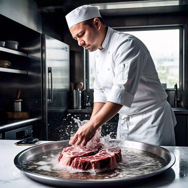 Membersihkan Urat /Daging Sapi