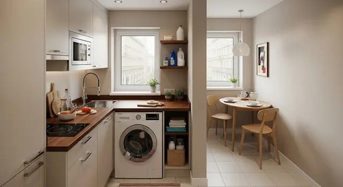 5 Tips Menyatukan Dapur dan Ruang Laundry untuk Hunian Kecil, Anti Sumpek