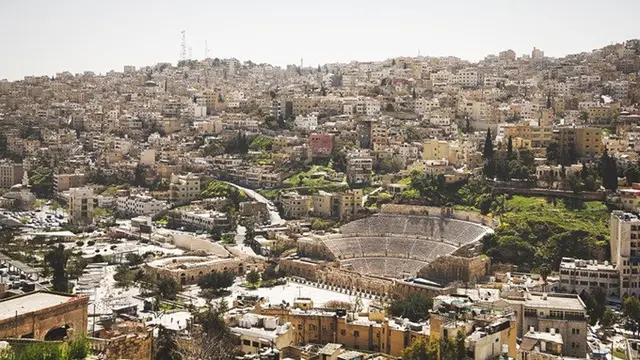 Ilustrasi ibu kota Yordania, Amman.