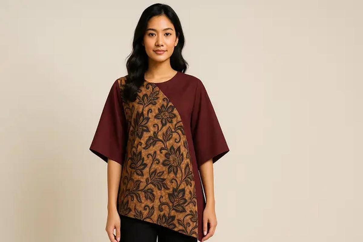 7 Model Tunik Batik Lengan Kelelawar Tren Sekarang 2025, Anggun dan Nyaman