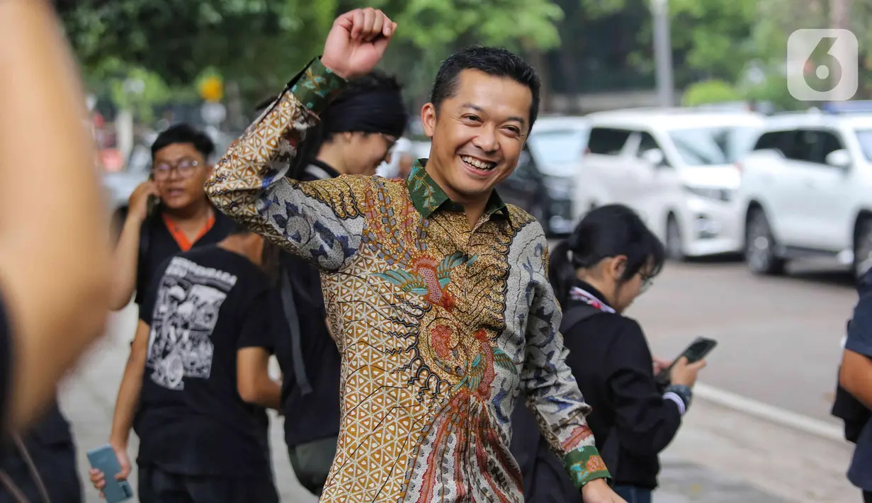 Taufik Hidayat. Mantan pemain bulu tangkis tunggal putra dan peraih medali emas pada Olimpiade Athena 2004. (Liputan6.com/Angga Yuniar)