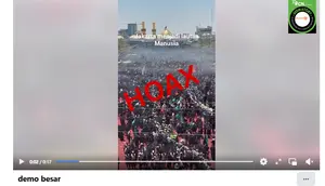 Cek Fakta: Tidak Benar Video Jakarta Menjadi Lautan Manusia