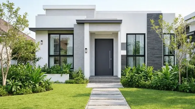 Inspirasi Halaman Rumah Tanpa Pagar Depan (AI Generated)
