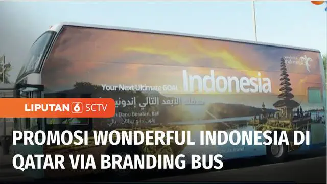 Memeriahkan Piala Dunia Qatar 2022, Indonesia "hadir" lewat bus yang mempromosikan destinasi prioritas di Kota Doha, Qatar. Penasaran seperti apa penampakan busnya? Berikut liputannya.