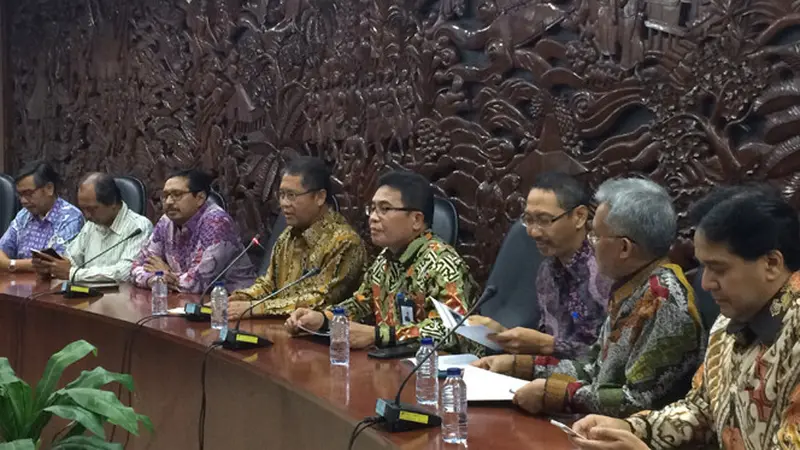  Konferensi pers pemulihan konektivitas layanan pelanggan satelit Telkom 1. Liputan6.com/Andina Librianty