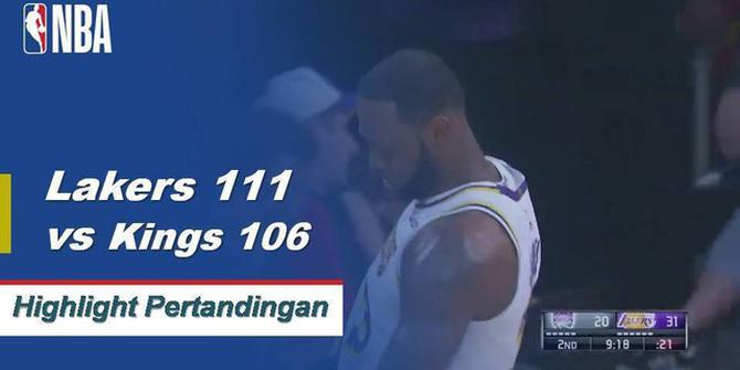 Cuplikan Pertandingan NBA : Lakers 111 vs Kings 106