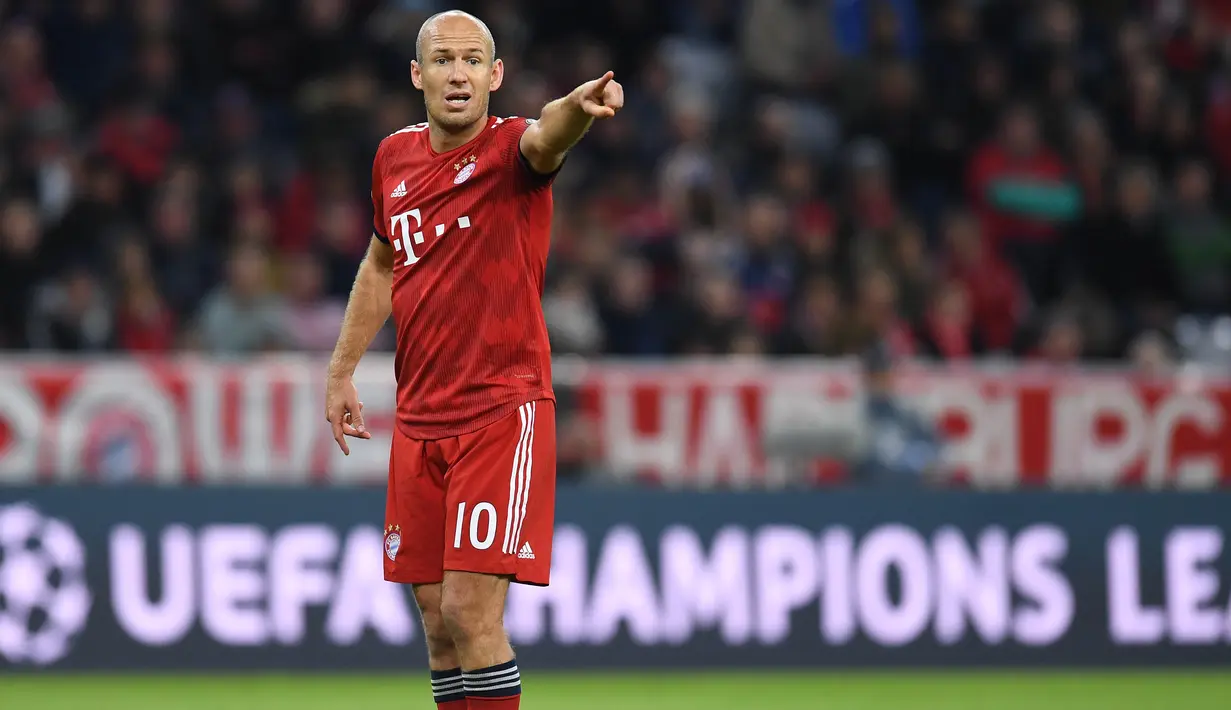 Sedari muda Robben memang sulit mengembangkan permainannya akibat seringnya didera cedera. Masalah tersebut dialami sejak membela PSV hingga Bayern Munchen. (AFP/Christof Stache)