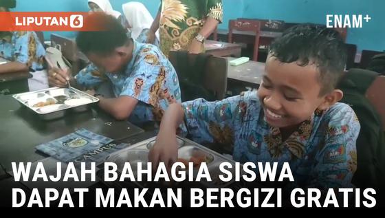 VIDEO: Dapat Makan Bergizi Gratis, Siswa di Papua Bahagia
