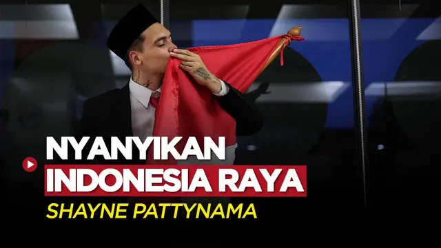 Cover Berita Video,&nbsp;Momen Shayne Pattynama Nyanyikan Lagu Indonesia Raya