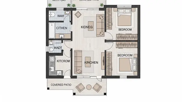 Contoh Rumah Kecil Ukuran 5x6 Meter Bisa 2 Kamar