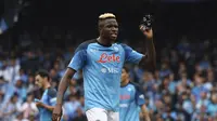 Striker Napoli Victor Osimhen. (Alessandro Garofalo/LaPresse via AP)
