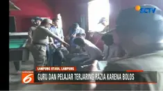 Sepasang pegawai yang sedang berada di Taman Stadion Kotabumi juga ikut terjaring razia. Keduanya ternyata kepala sekolah dan guru honorer.