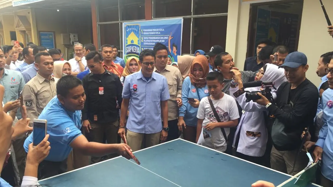 Kampanye di Palembang, Sandiaga Janjikan Peluang Usaha Pemuda