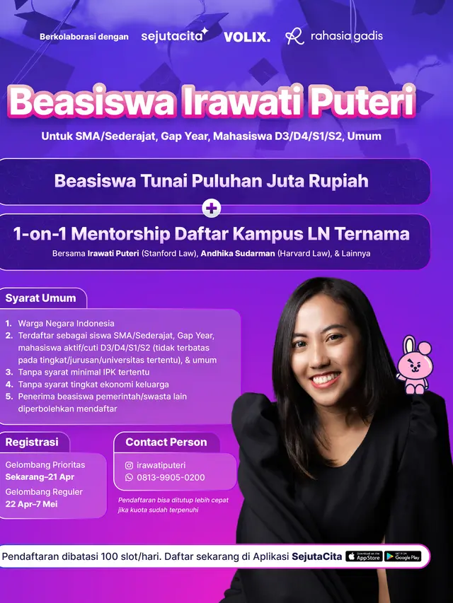 Beasiswa Irawati Puteri