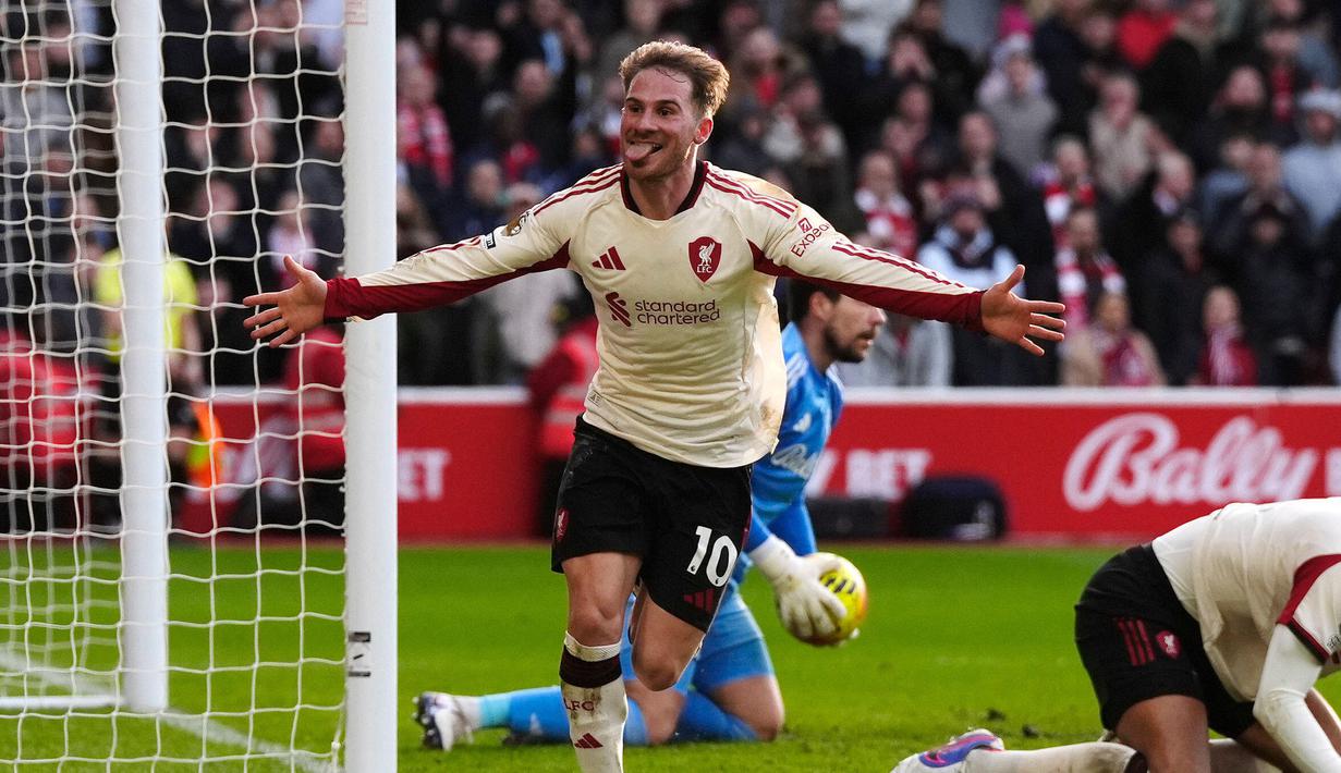 Kemenangan ini membuat Liverpool menempati posisi keenam klasemen Liga Inggris 2025/2026 dengan koleksi 45 poin. (AP Photo/PA/Nick Potts)