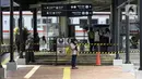 Suasana di area Stasiun Tebet, Jakarta, Senin (6/9/2021). Penataan kawasan Stasiun Tebet yang hampir rampung itu demi mendukung integrasi antarmoda transportasi di Jakarta. (Liputan6.com/Johan Tallo)