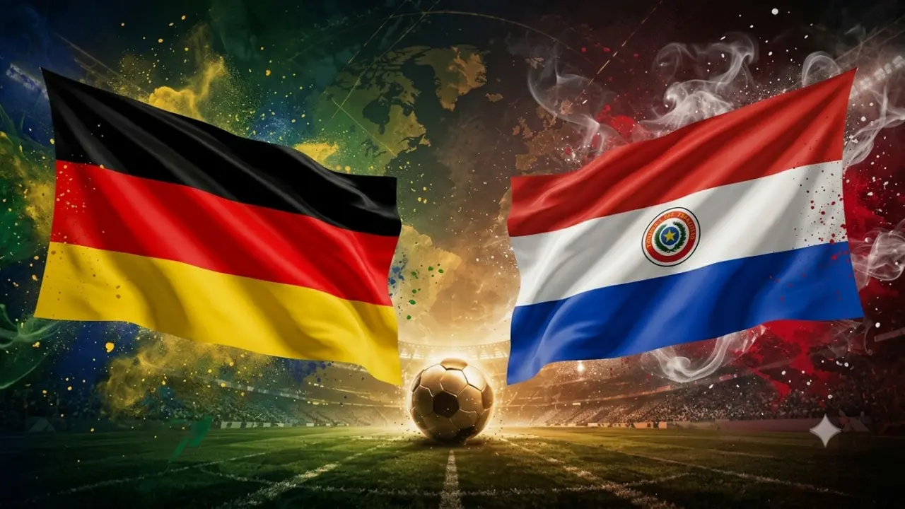 Ilustrasi Jerman Vs Paraguay