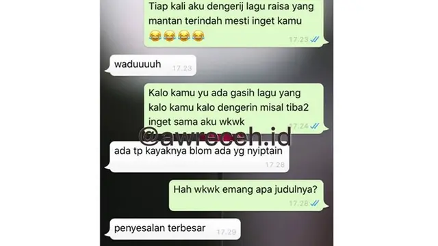 6 Chat Nyesel Ninggalin Mantan Ini Bikin Baper