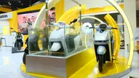Skutik listrik Future bersama produk lain dari Sunra seperti Legend juga hadir di Jakarta Fair di Hall A H27-28.