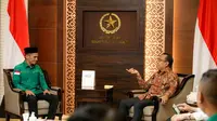 Pengurus Pimpinan Pusat Himpunan Mahasiswa Al Washliyah (PP HIMMAH) beraudiensi dengan Menteri Sekretaris Negara Pratikno di Kantor Sekretariat Kabinet Jalan Veteran 17-18, Jakarta Pusat (Istimewa)