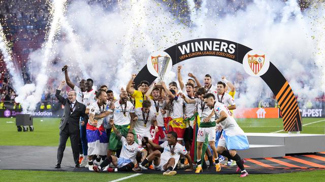 Selebrasi Juara Sevilla