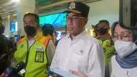 Menteri Perhubungan Budi Karya Sumadi menyampaikan ada peningkatan trafik pesawat di Bandara Soekarno Hatta dalam kunjungannya pada Jumat (29/4/2022).