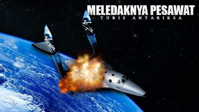 Ilustrasi pesawat antariksa Virgin Galactic