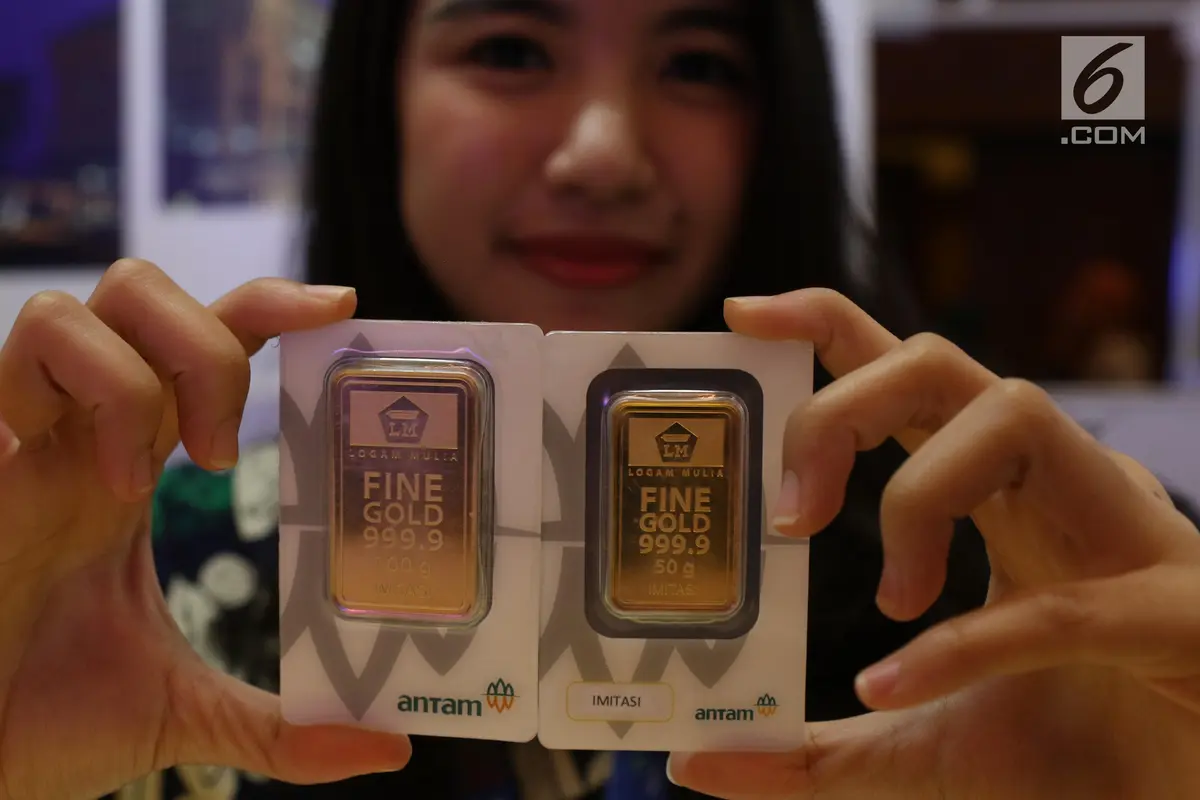 Harga Emas Antam Turun Rp 4.000 per Gram