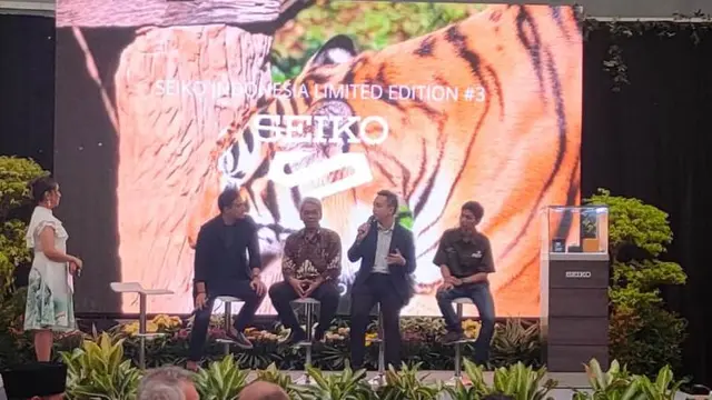 Terinspirasi Keindahan Alam Indonesia, Seiko Dukung Konservasi dan Pelestarian Harimau Sumatera. (Liputan6.com/Henry)