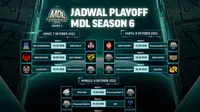 Jadwal dan Live Streaming MDL Indonesia Season 6 Babak Playoff di Vidio, 7-9 Oktober 2022. (Sumber : dok. vidio.com)