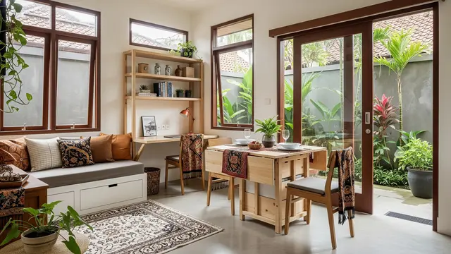 Desain Rumah Mungil dengan Konsep Ruang Mengalir agar Terasa Luas