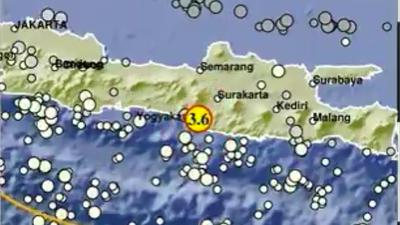 BMKG Catat Gempa M 3,6 di Bantul, Getaran Terasa ke Kota Yogyakarta