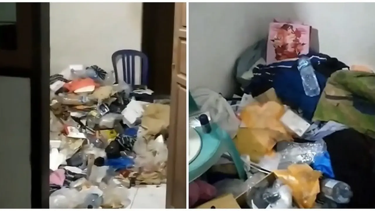 Viral Kamar Kos Driver Ojol Ini Penuh Sampah, Dikira Bau Mayat Sampai Dibuka Paksa