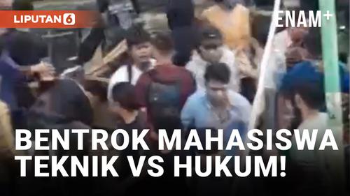 VIDEO: Mahasiswa Fakultas Teknik dan Hukum USU Diduga Bentrok Gara-gara Futsal